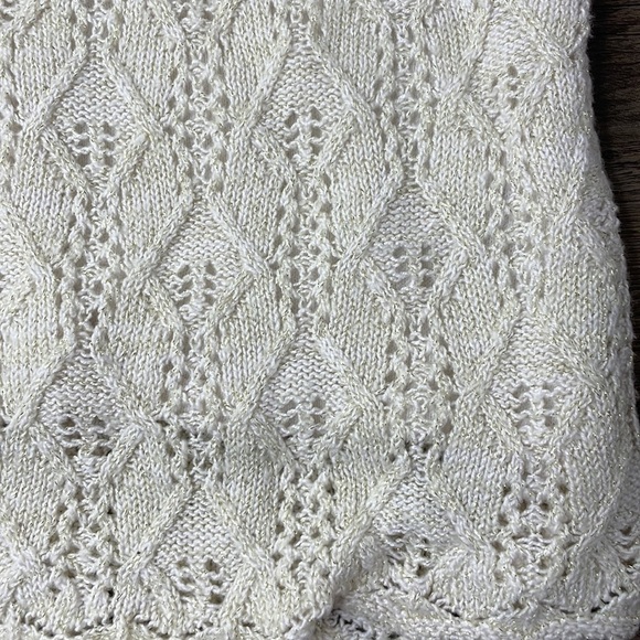 Cat & Jack Girls Cream and Gold Sweater Dress, size 14-16 - Picture 4 of 10